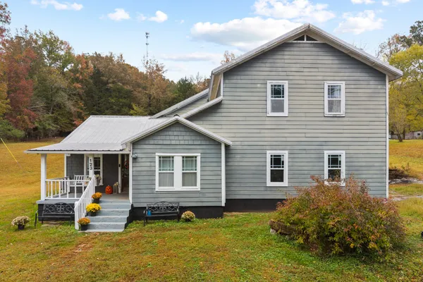 a view of a house with a patio