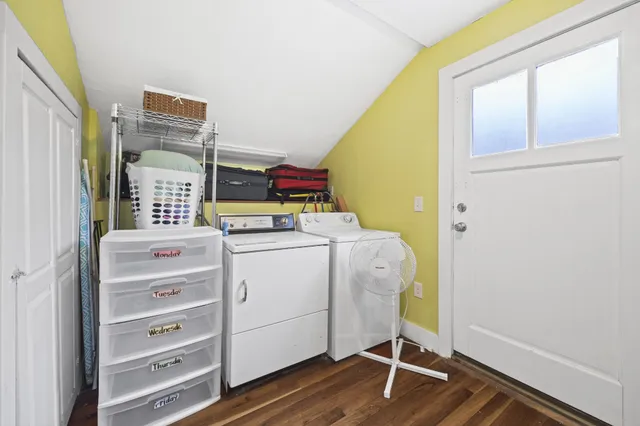 a room with storage and utility