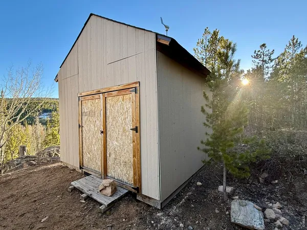 a backyard of a house