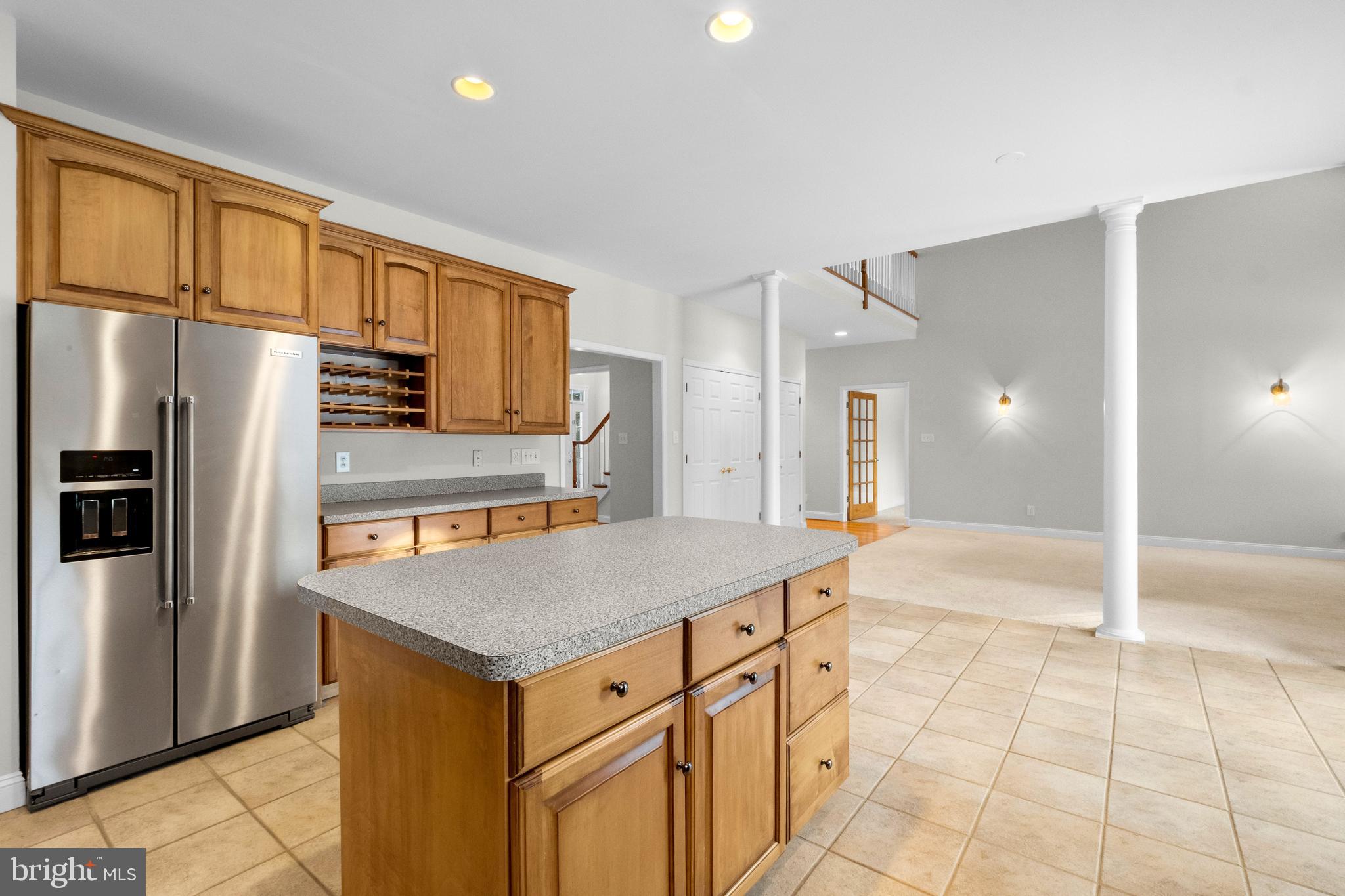 1 Braddocks Mill Road Medford, NJ 08055 - Photo 20 of 61 a kitchen with stainless steel appliances granite countertop a refrigerator and a sink