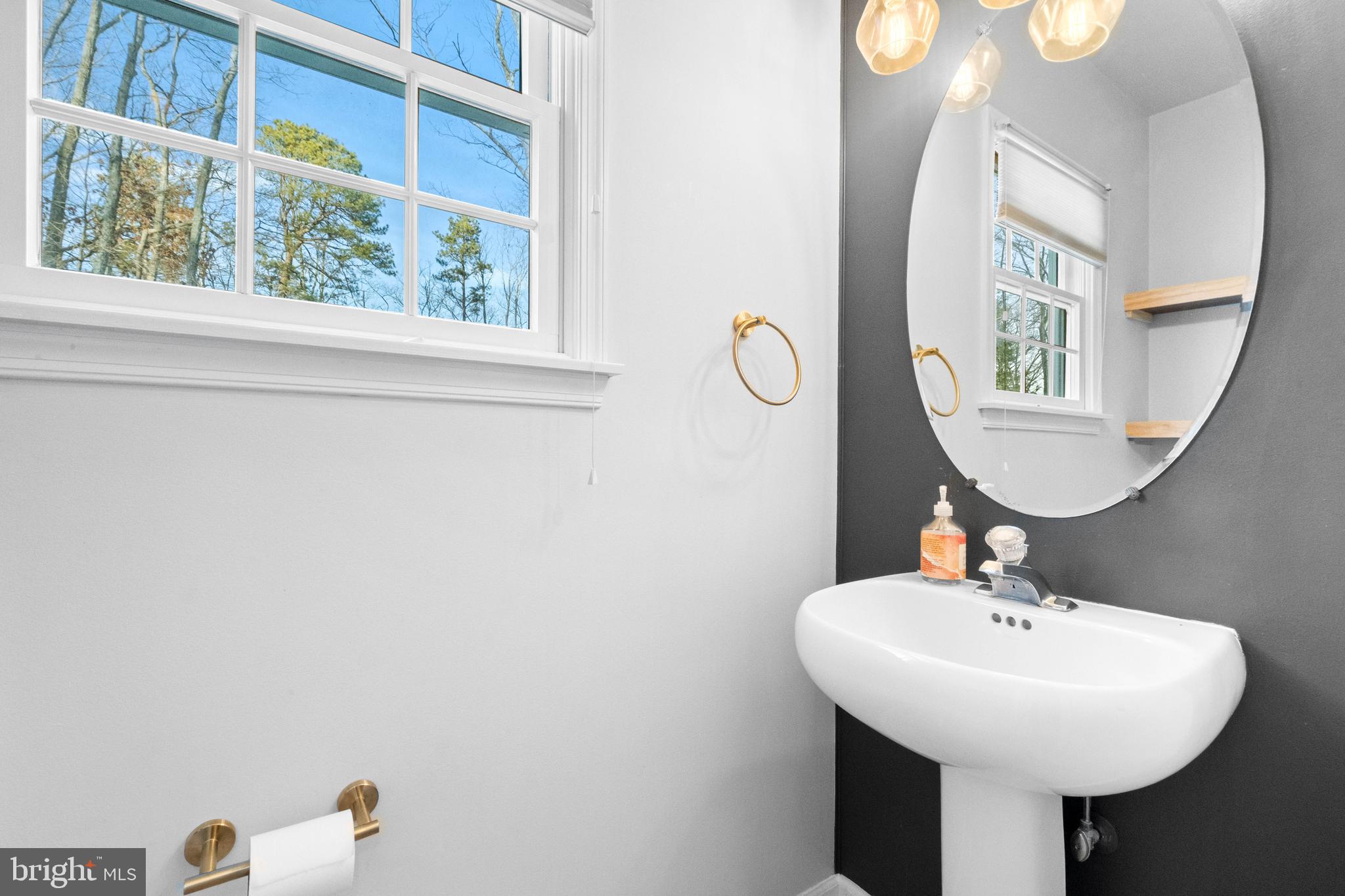 1 Braddocks Mill Road Medford, NJ 08055 - Photo 27 of 61 a bathroom with a sink and a mirror