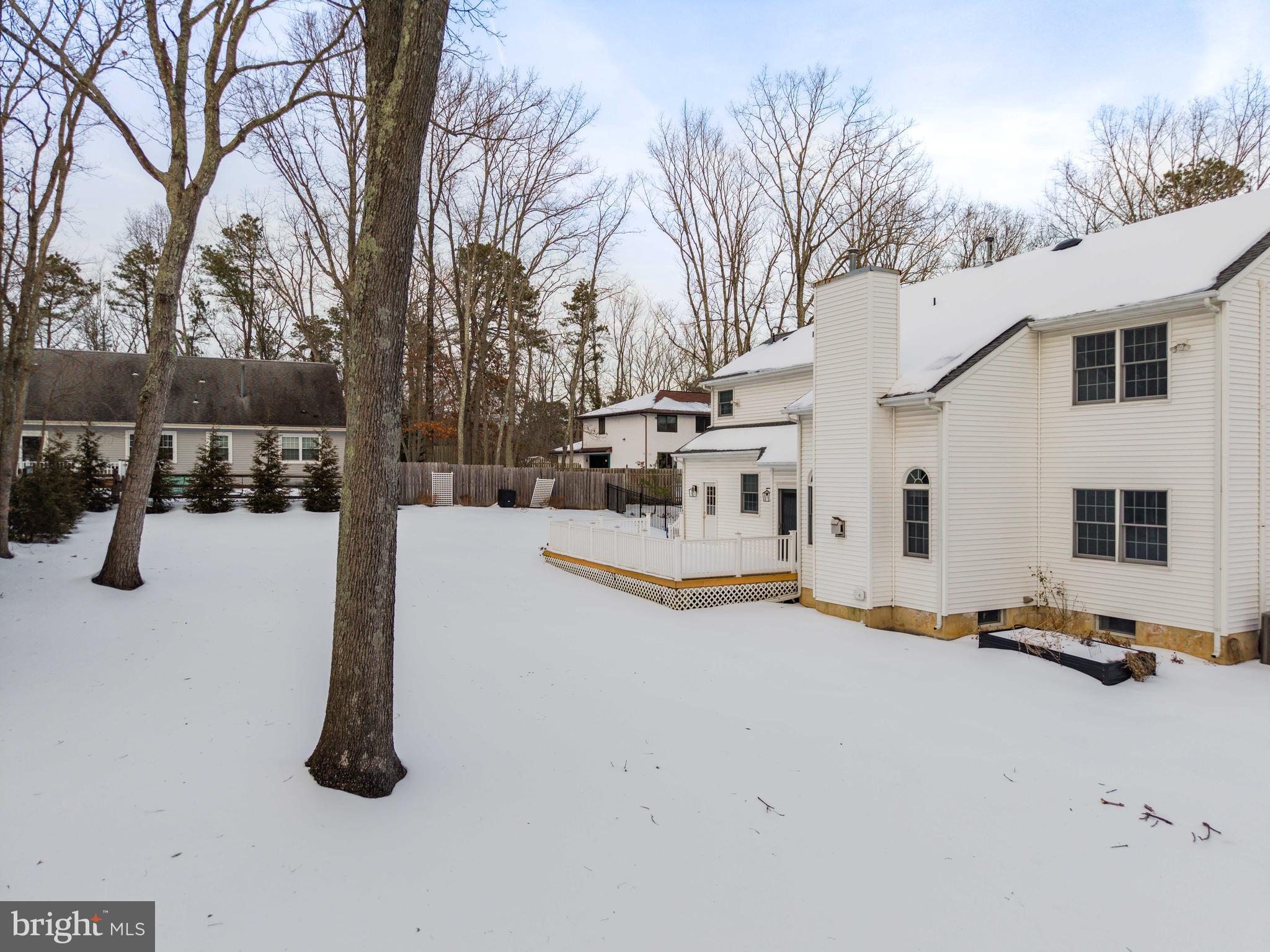 1 Braddocks Mill Road Medford, NJ 08055 - Photo 51 of 61 a view of a house with a snow in a yard
