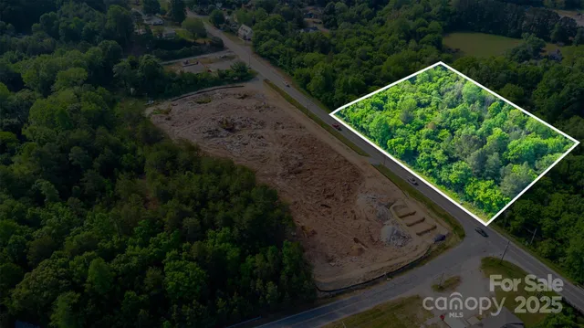 a view of a backyard with plants