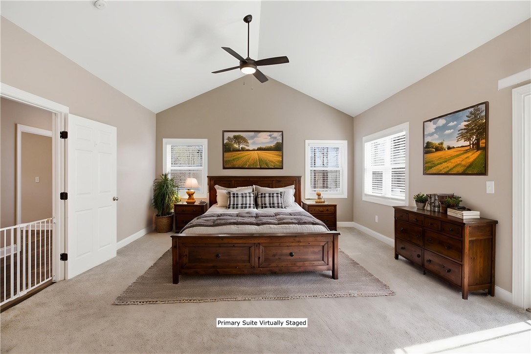196 Flyroot Trail Pickens, SC 29671 - Photo 17 of 48 This airy bedroom features high ceilings and ample natural light, creating a serene and spacious retreat.