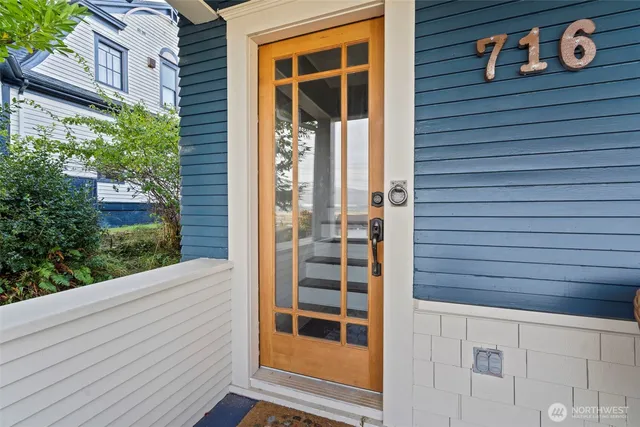 a view of front door of house