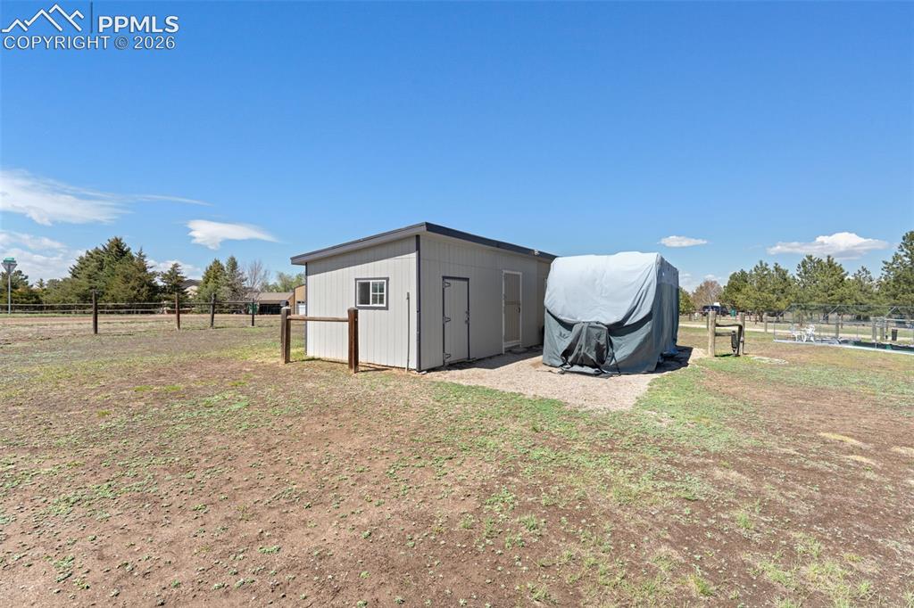 1851 Buttercup Road Elizabeth, CO 80107 - Photo 41 of 47 a backyard of a house with basket ball court