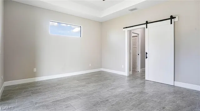 a view of an empty room