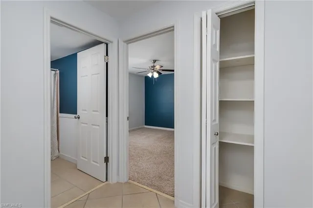 a view of an empty room