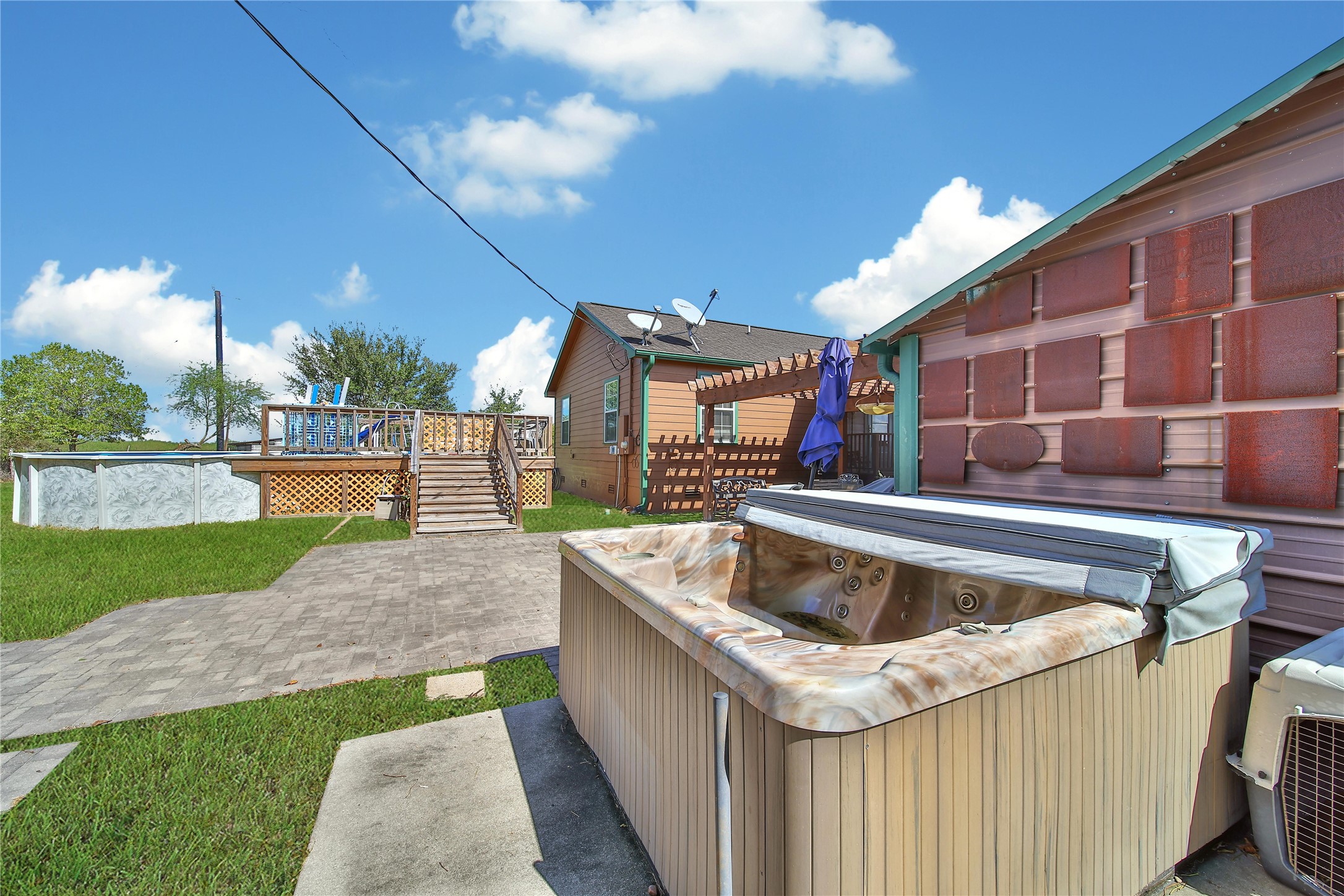 6151 West Creek Road East Bernard, TX 77435 - Photo 15 of 48 a view of outdoor space with swimming pool