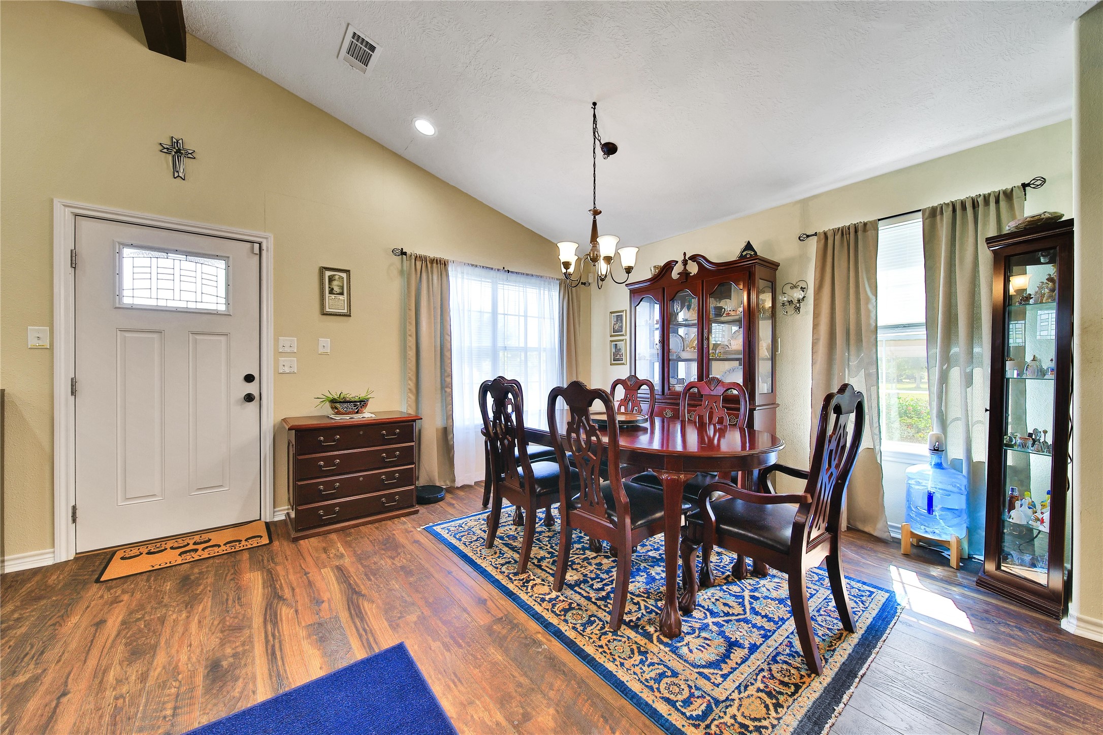 6151 West Creek Road East Bernard, TX 77435 - Photo 21 of 48 a view of a dining room with furniture window and wooden floor