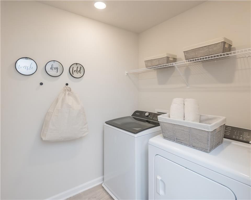2246 Ashton Drive Conyers, GA 30013 - Photo 17 of 18 a utility room with dryer and washer