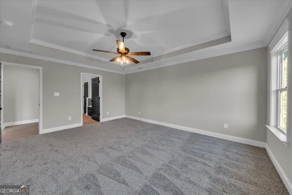 a view of a room with empty racks