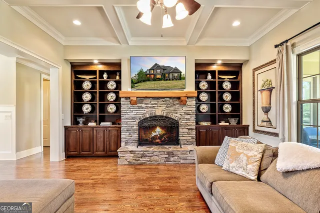 a spacious bathroom with a tub double sink and mirror