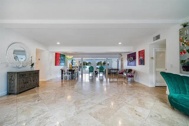 a view of a glass door and chair
