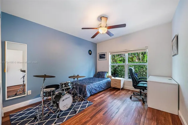 a view of a patio with swimming pool