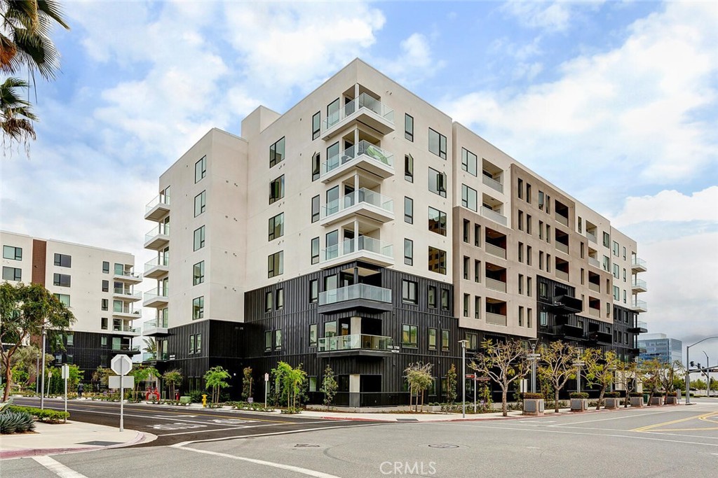 a front view of a building