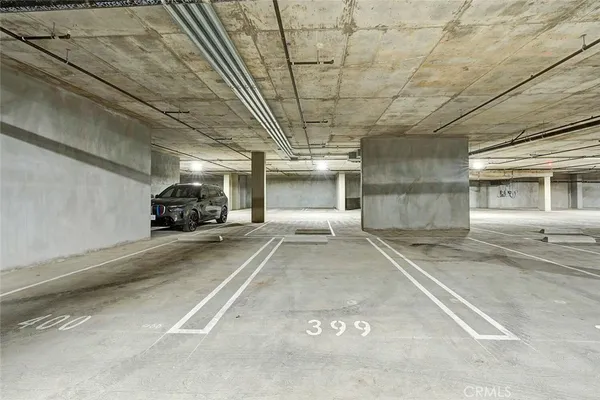 a car parked in front of a building