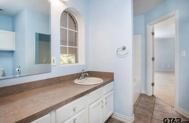 a view of a lake with a mountain in the background