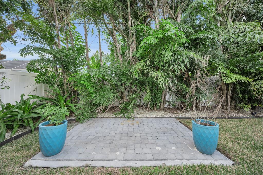 15812 3rd Street East Redington Beach, FL 33708 - Photo 12 of 19 a view of a backyard that has plants and fountain