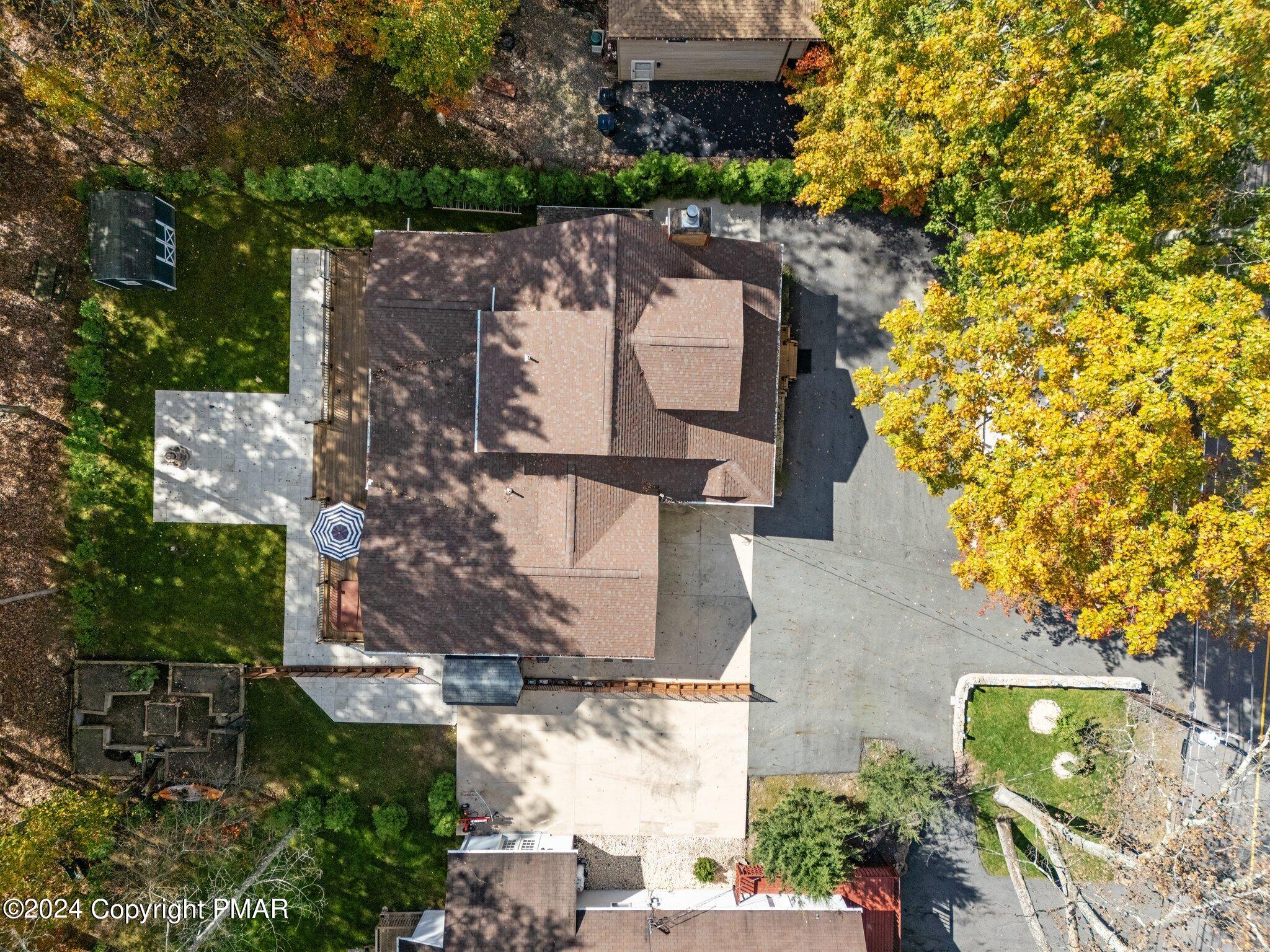 271 4 Seasons Drive Drums, PA 18222 - Photo 8 of 74 an aerial view of a house with outdoor space and street view