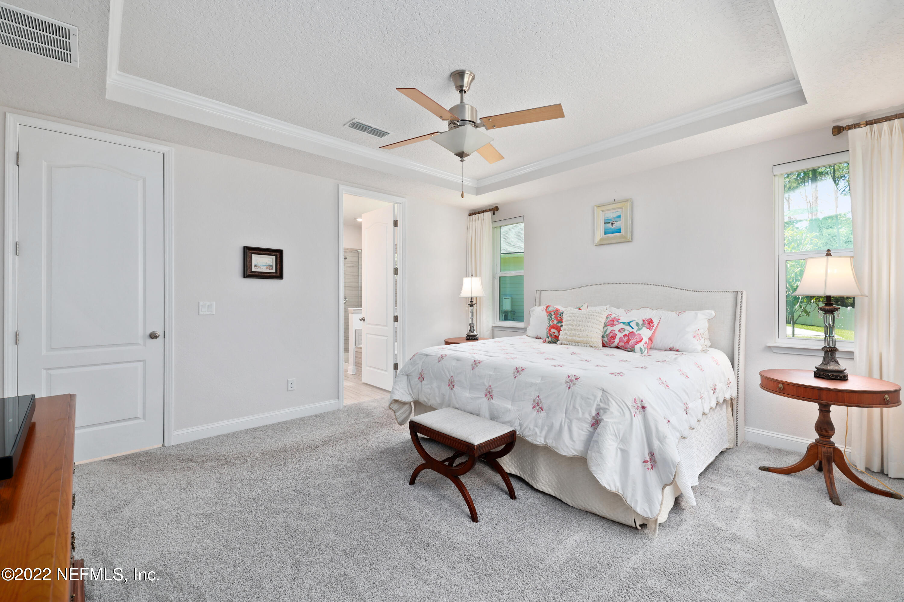 275 Downs Corner Road St. Augustine, FL 32092 - Photo 16 of 42 Tray Ceilings in the Owner's Suite!