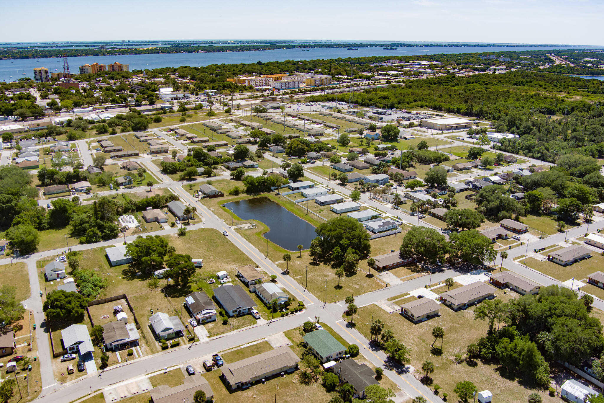 535 Bernard Street Cocoa, FL 32922 - Photo 12 of 16 an aerial view of residential houses with outdoor space