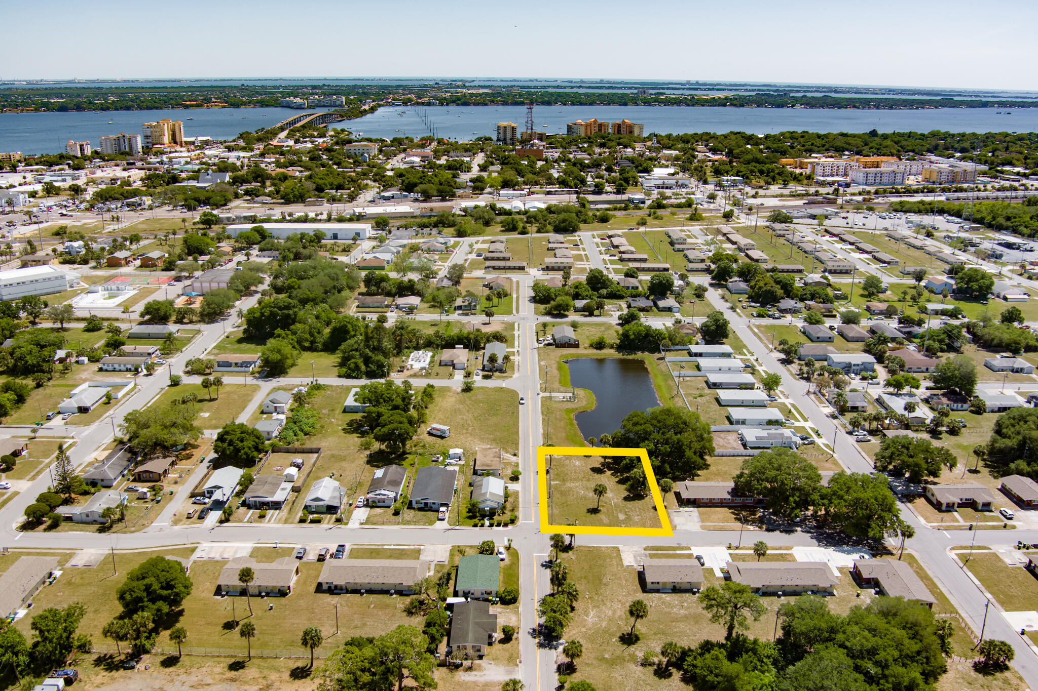 535 Bernard Street Cocoa, FL 32922 - Photo 13 of 16 an aerial view of residential houses with outdoor space