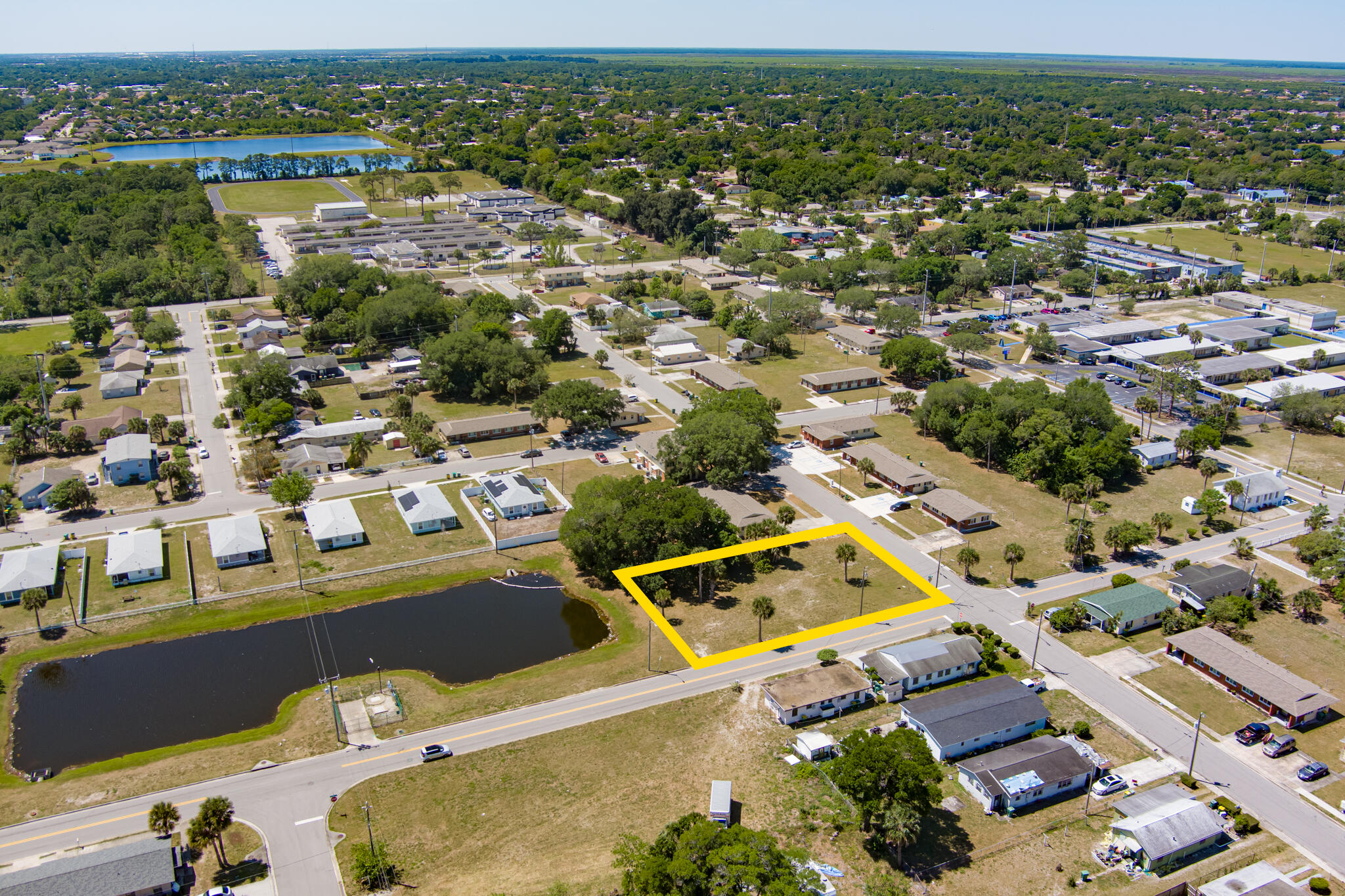 535 Bernard Street Cocoa, FL 32922 - Photo 10 of 16 an aerial view of residential houses with outdoor space