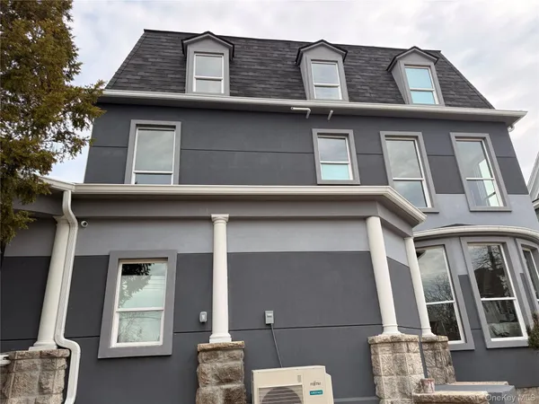 a front view of a house
