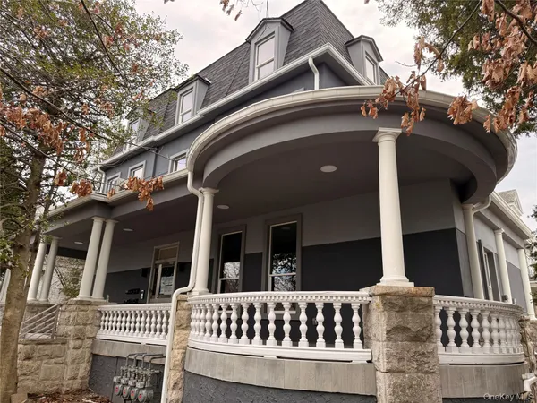 a view of a house with a large windows