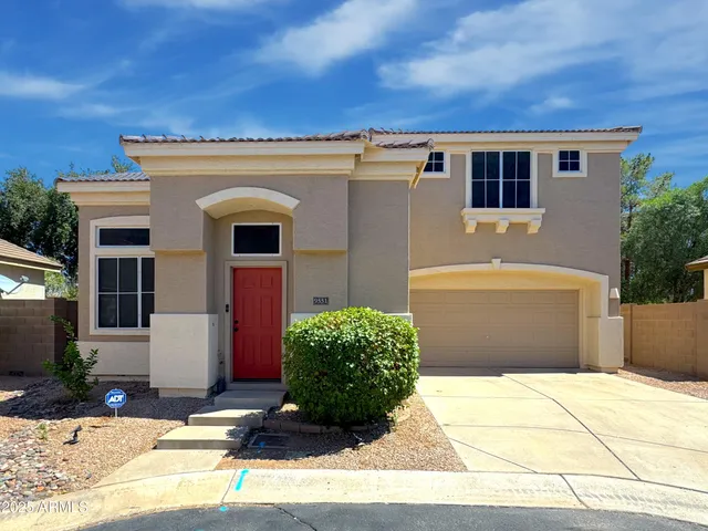 a front view of a house