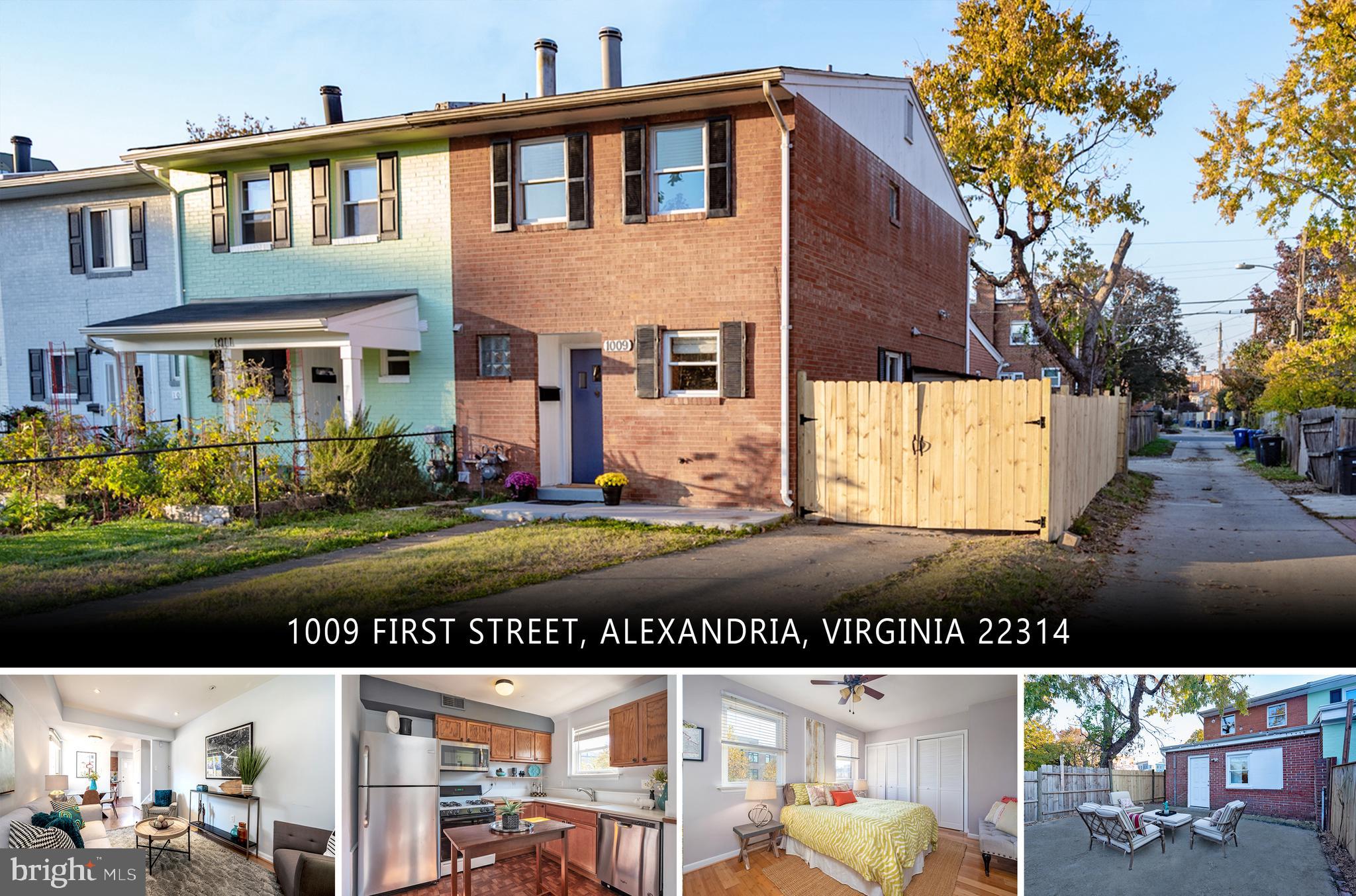 1009 First Street Alexandria, VA 22314 - Photo 2 of 31 End unit rowhome (NO HOA) with driveway parking
