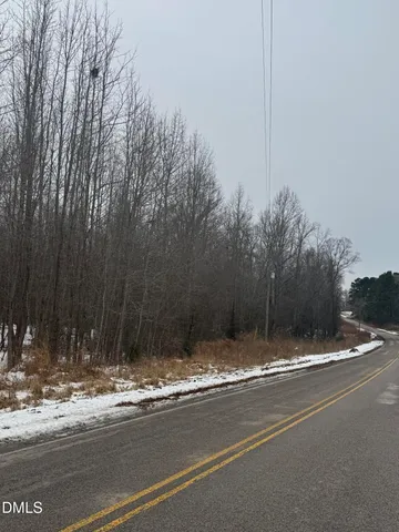a view of a door with a house