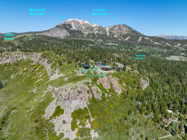 a view of a city with a mountain in the background