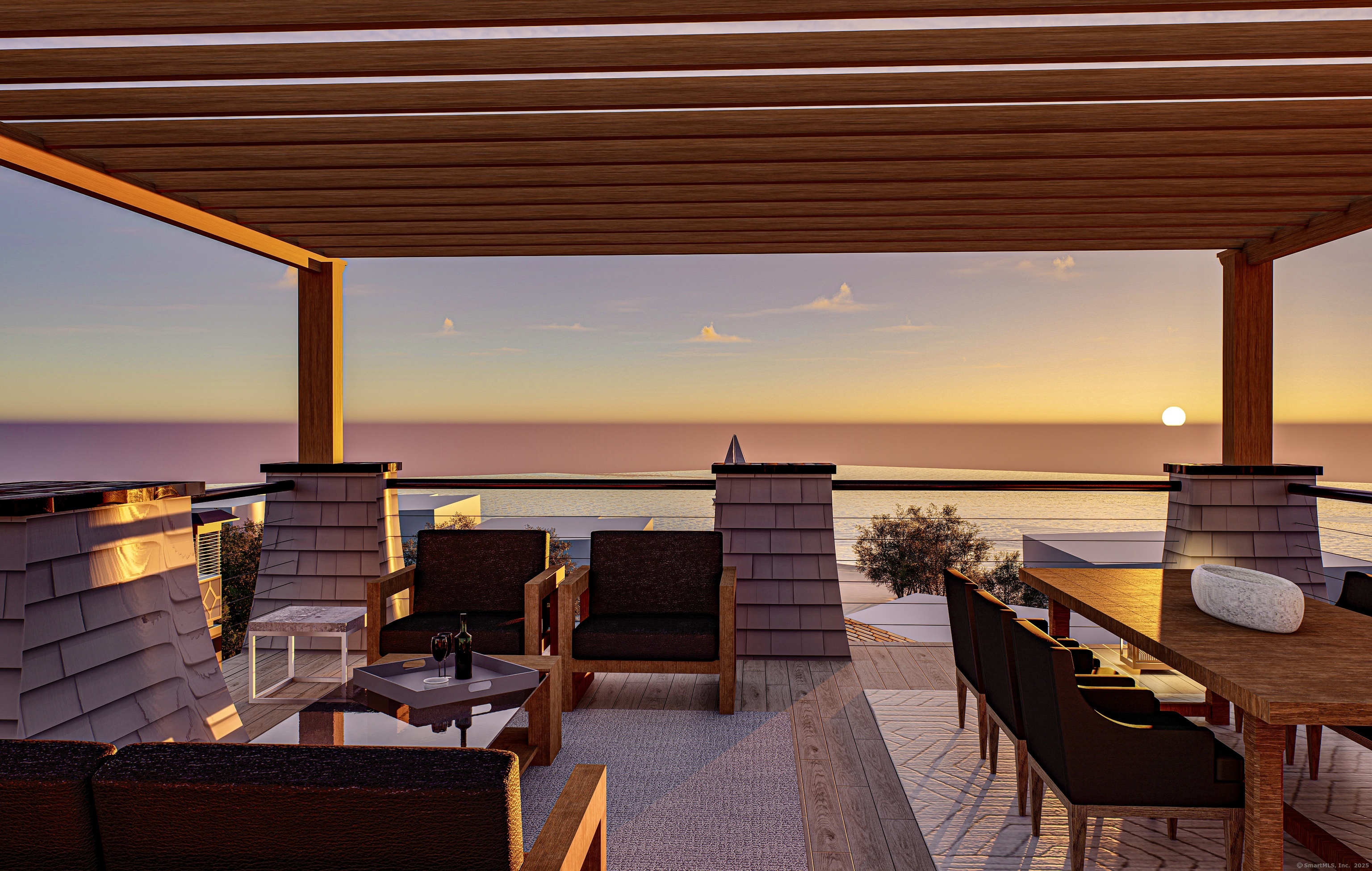 1008 Fairfield Beach Road Fairfield, CT 06824 - Photo 3 of 27 a view of a terrace with seating space