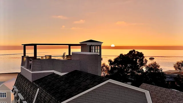 a view of a roof deck