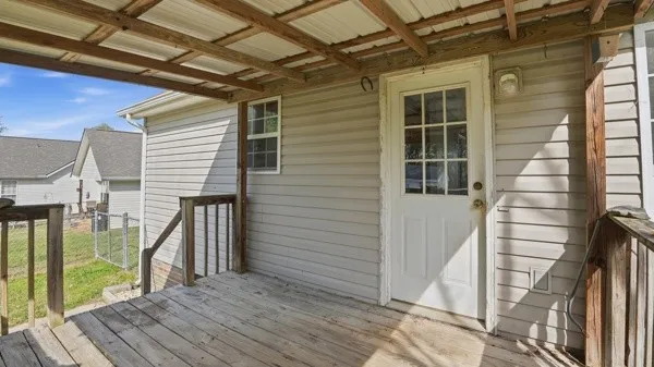 a view of deck with patio