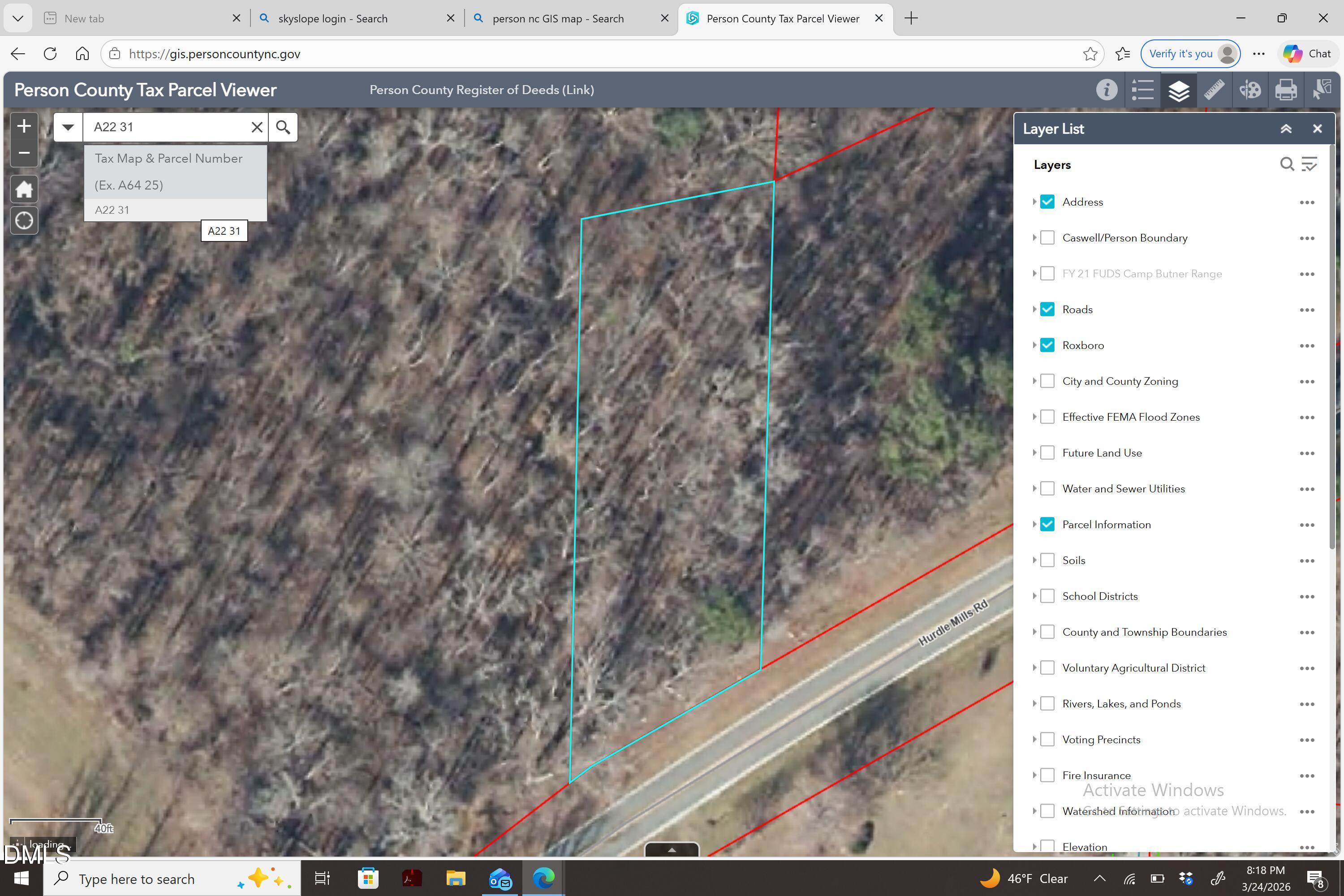 0 Hurdle Mills Road Hurdle Mills, NC 27541 - Photo 5 of 7 a view of a floor to ceiling window