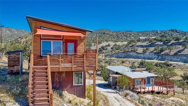 front view of a house with a street