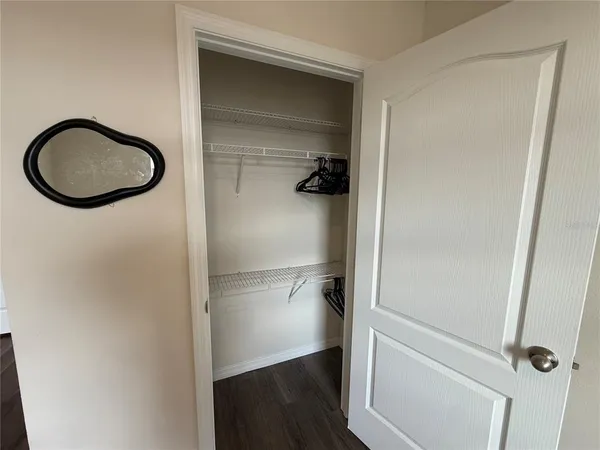 a view of a walk in closet