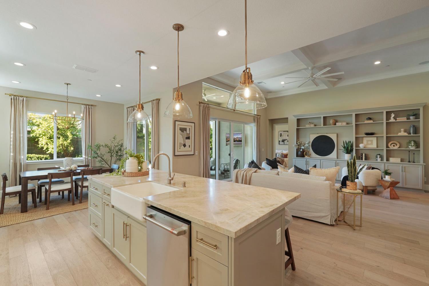 2931 Concerto Court Lodi, CA 95242 - Photo 19 of 54 an open kitchen with a table and chairs
