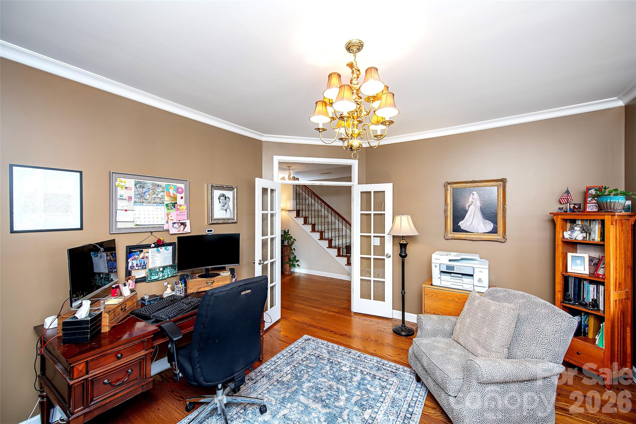 18432 East Marbella Lane Fort Mill, SC 29707 - Photo 8 of 47 a living room with furniture a flat screen tv and a dining table
