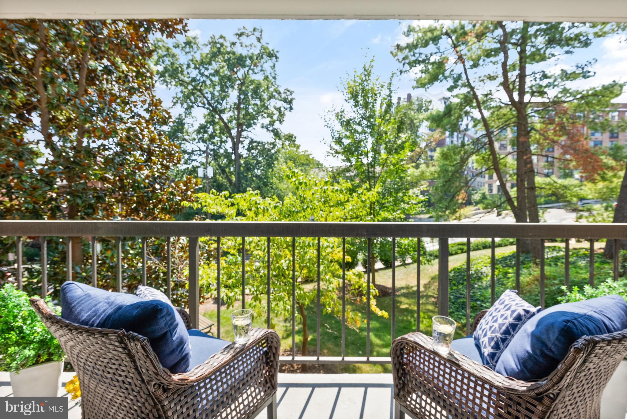 1401 North Rhodes Street, Unit 102 Arlington, VA 22209 - Photo 2 of 21 a roof deck with couches and wooden floor