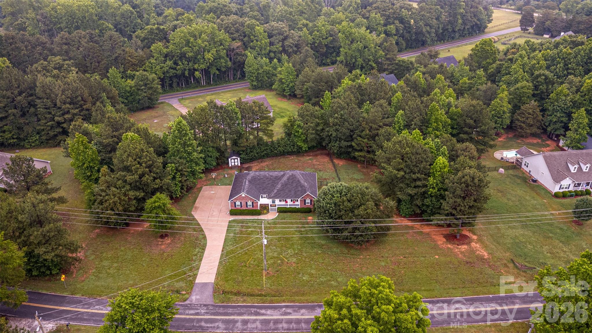 810 Tirzah Road York, SC 29745 - Photo 27 of 29 an aerial view of residential houses with outdoor space