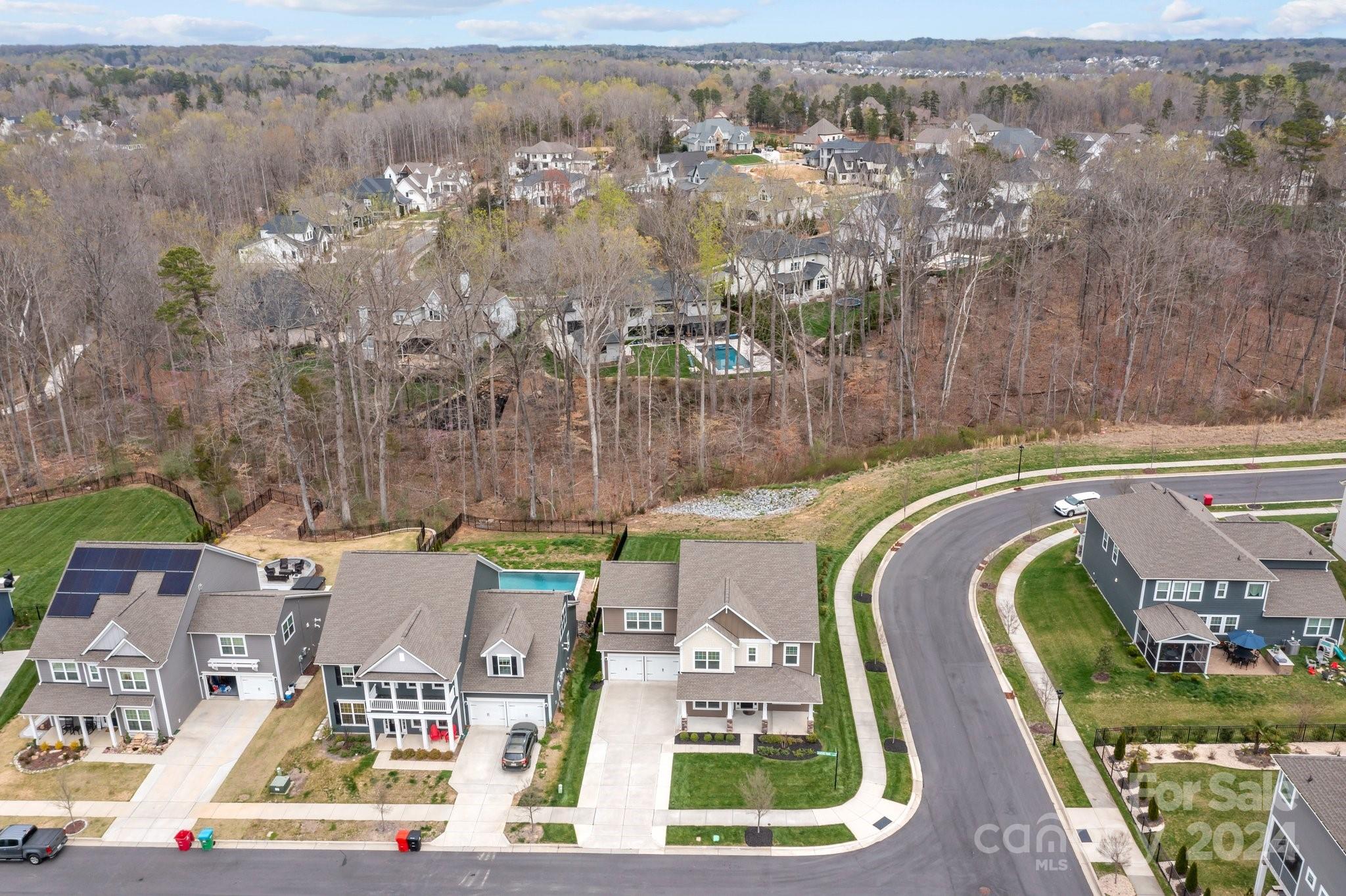 15741 Queens Trail Drive Davidson, NC 28036 - Photo 48 of 48 an aerial view of residential houses with outdoor space