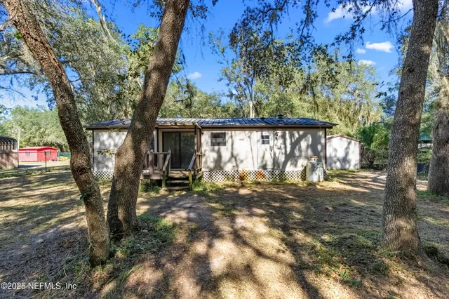 a view of outdoor space with seating area