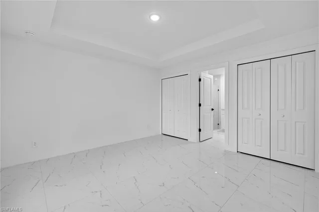 an empty room with a natural light