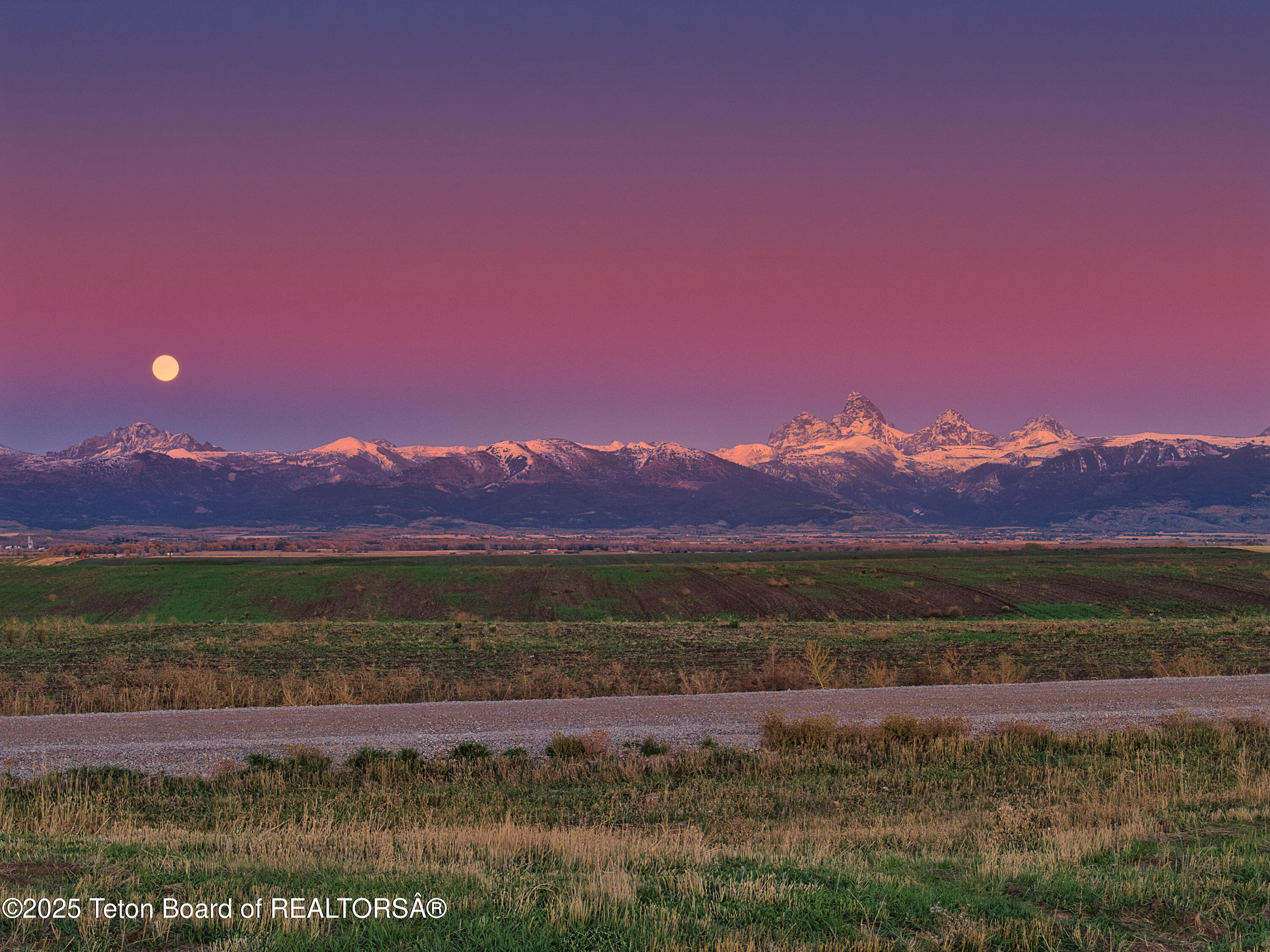 5641 Stallion Court Tetonia, ID 83452 - Photo 4 of 21 Harvest moon rise over the Tetons