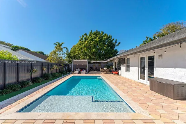 a view of a house with pool