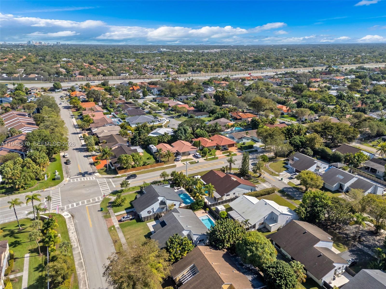 12210 Southwest 92nd Street Miami, FL 33186 - Photo 36 of 38 an aerial view of residential houses with outdoor space